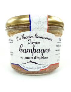 Terrine de campagne au piment d'espelette 180g