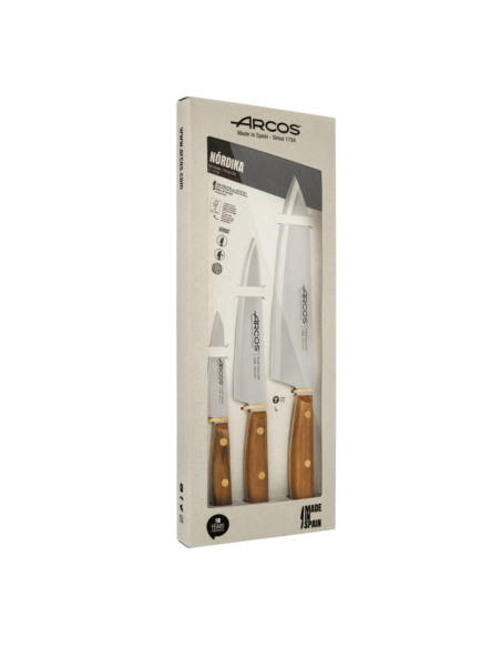 Coffret couteaux 3 pièces - Série Nordika